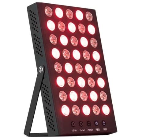 PowerPro Portable Device - ReveloSkin Red Light Therapy. Portable high-power red light device. 40 LEDs at 200W. Ultra-compact for travel. Perfect for spot treatments.